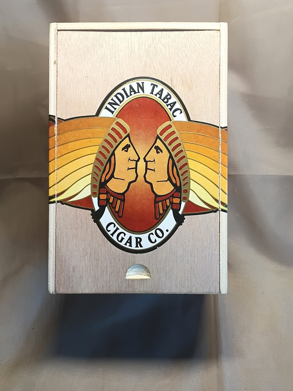 Decorative Storage Box in Brown and Orange